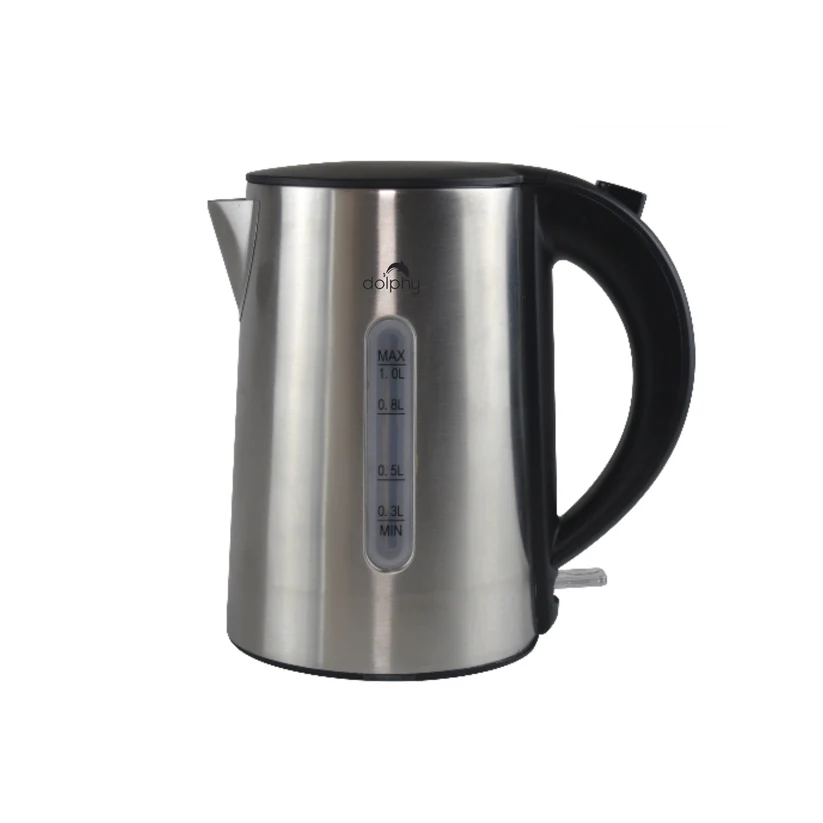 DKTL0054-3 1.0L Brushed Silver Stainless Steel Kettle