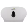 Twin Jumbo Toilet Roll Dispenser – White