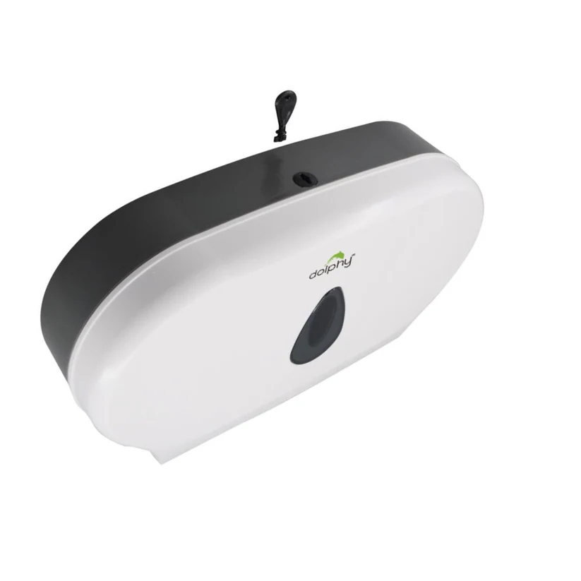 Twin Jumbo Toilet Roll Dispenser – White
