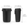 Plaza Waste Bin 32L – Black